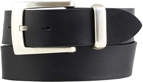 BELTINGER Designer-Gürtel aus Vollrindleder mit Metall-Schlaufe 4 cm | Jeans-Gürtel für Damen Herren 40mm