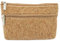 BLUECHOLON Porte-monnaie en liège naturel beige pour adulte unisexe 2 compartiments avec fermeture éclair, bouchon en liège