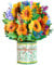 GREETING ART Pop Up Karte Blumen,3D Sonnenblumen Blumenstrauß Pop Up Karte, Geburtstagskarte frau, Gute Besserung Karte, Hochzeitskarte,3D Blumenkarte für Freundin Frau Mama oder Großmutter