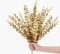 Topspitgo Eukalyptus Deko künstlich Zweig Deko Gold,10 Stöcke Artificial Flowers Eukalyptusblätter Benutzt für Weihnachts Dekorative Heimdekoration Hochzeit Blumenarrangement Grünpflanzen
