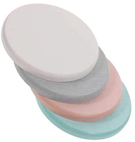 ABOOFAN 4 Pièces Caboteur De Boue De Diatomée sous-Verres Ronds Tampon De Tasse De Brosse à Dents Tapis De Théière Coussin Absorbant Leau De Tasse De Thé De Absorbants Porte-gobelet Bureau