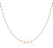 namana 925 Sterling Silber Kette Halskette für Damen, Roségold Perlen-Halsketten für Frauen und Teenager-Mädchen, süße Kugel-Halsketten mit kleinen Silberperlen, Kette aus Roségold für Damen