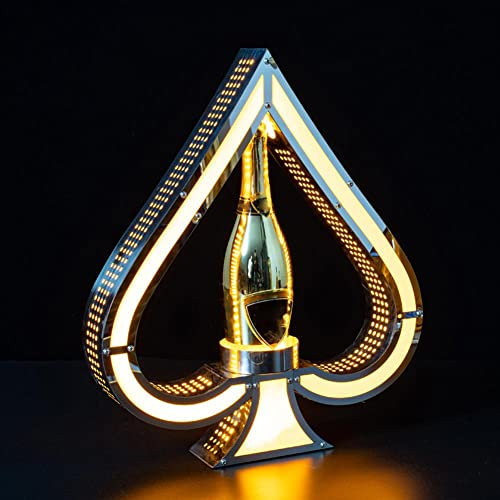 Ace of Spades Champagne VIP Bottle Presenter, Rechargeable LED Champagne Bottle Display Stands, for Bar/Hotel/Nightclub/Private Party LED