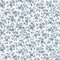 CiCiwind 17.32x118.11 Contact Paper Self Adhesive Vinyl Wrap Peel and Stick Vintage Floral Wallpaper for Cabinets Walls Shelves Drawer Removable Waterproof Flower Wallpaper Blue