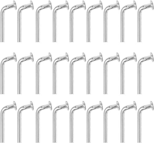 KanDuo Perno di Caduta, Perno a sgancio rapido e di caduta, Ferraglio, 100 pezzi, Argento, Ferro, per scaffalature portapallet