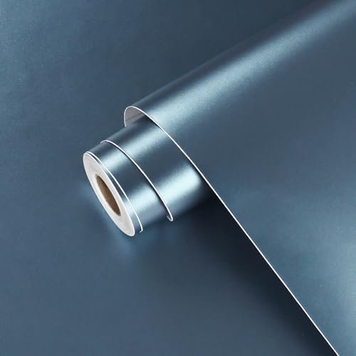 Yullpaper klebefolie möbel abwaschbare tapete blau küchenfolie selbstklebend arbeitsplatte folie küche blaue tapeten wohnzimmer möbelfolie für küchenschränke küchenrückwand folie 40cm X 300cm