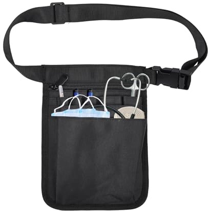 Nurse Pouch Waist Bag, Waist Tool Organiser,Multi Compartment Medical Gear Pocket Belt Pouch for Stethoscopes,Bandage Scissors and Other Supplies
