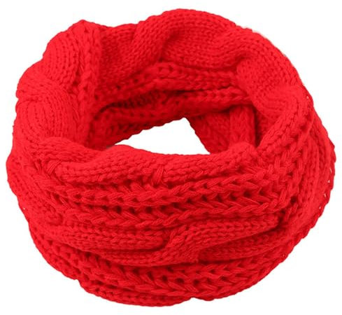 Unisex Strick Loop Schal 130CM Warme Weich Schlauchschal Verdickter Grob Gestrickten Zopf Muster Rundschal Winterschal Wollschal Herren/Damen Einfarbiger Strickschal Für Herbst Winter Outdoor