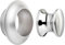 SOTECH Bouton-poussoir Push-Lock Ø 23 mm inox poli avec rosace pour épaisseur de porte de 13 mm, bouton de meuble adapté à la serrure à espagnolette