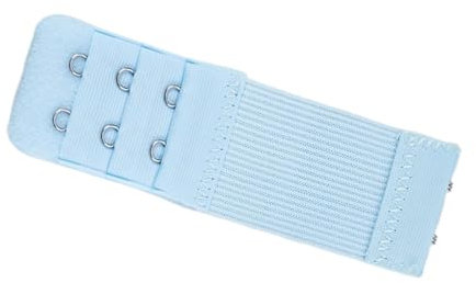 Suammiitstrieadea Estensori per reggiseno con fibbia a 2 ganci accessori multicolore fascia allungata sostituzione 3 file biancheria intima bianca, Azzurro, as description