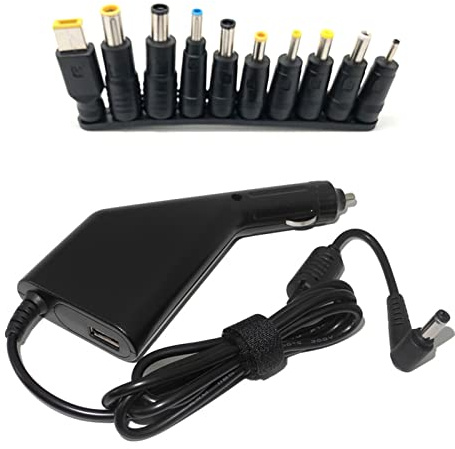 Woedpez 45W-65W-90W Laptop Autoladegerät DC11-15V Bis 19V 4 74A Reiseadapter Mit 10 Steckern Für Notebook Computer