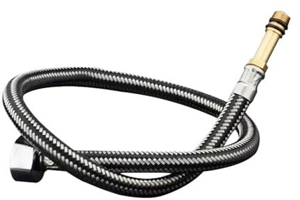 JIEYUZYUO 1 Tuyau de Douche En Acier Inoxydable 3.0M Tuyau de Robinet Flexible Tuyau de Douche Silicone Épais Salle Den/1Pc 80Cm