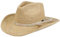 Stetson Chapeau Western Crochet Femme/Homme - D'Ete en Paille de Raphia Soleil Printemps-ete Printemps Ete - XL (60-61 cm) Nature