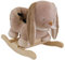 Doukidou Schaukeltier, Kaninchen, Inkl. Sicherheitsgurt, Fröhliches Hin- und Herschaukeln, Ca. 59 cm, Polyester/Holz, Beige
