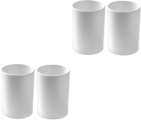 IMIKEYA 2 Sätze Tumbler-mundspülbecher Klopfen Tassen Für Badezimmer Produkte Isolierte Wasserflasche Transparente Tasse Kosmetische Dose Sprühen Futtertaube Eisbecher Pp Weiß 2 Stück * 2