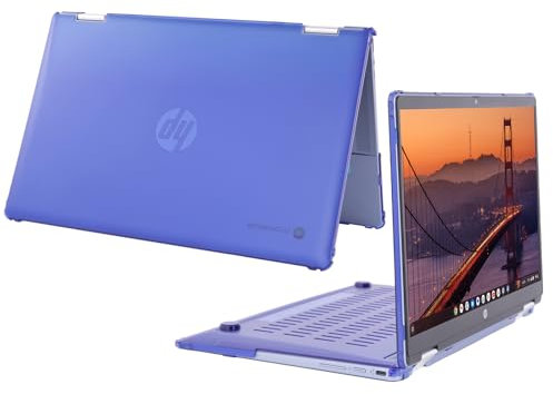 mCover Hard Case ONLY Compatible for 2024~2025 14 HP Chromebook x360 14B-CD0000 Series Laptop Computers (NOT Fitting Any Other HP Chromebook & Windows Notebook PC)- Blue