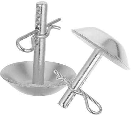 UKCOCO Schneepflug Gleitschuhe 2 Stück Verstellbar Metall rutschfest für ATV/Utv Schneeräumung Zubehör