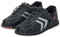 Mens Lawn Bowls Shoes, Beginner Bowling Trainers Lace Up Leather Anti-Slip Arch Support Sports Shoes,Black,8.5 UK