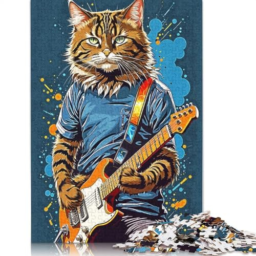Cat Music Jigsaw Puzzles For Adults 500 Piece Jigsaws Puzzles 500 Piece Puzzles For Adults Puzzle Games Toys Gift for 500pcs (52x38cm)