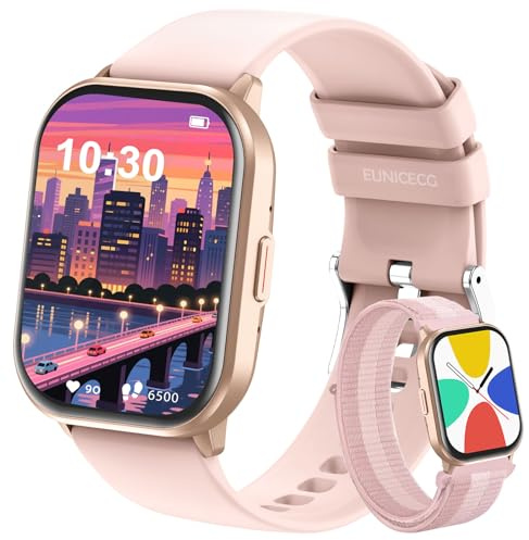 EUNICECG Smartwatch Kinder für Junge Mädchen Schrittzähler Herzfrequenz | Schlaf 100+ Sportmodi Wecker Spiele Geschenk - Fitness Tracker Fitnessuhr Digitale Uhr Armbanduhr Kinder Smart Watch