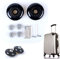 Fresh66 Paar Gepäck-Koffer Ersatz Wheels Rad Gummi Metall für Trolley Gepäckkoffer Hartschalenk ffer (64X18MM)