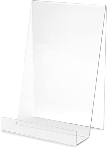 Deflecto hochwertiger Acryl-Displayständer mit 30 mm Lippe vorne, A4, 190 x 290 x 200 mm, Stütze, zum Präsentieren von Büchern, Kalendern, Tellern, usw.