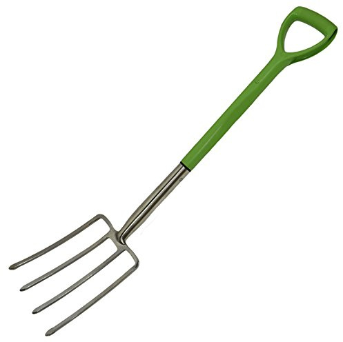 AB Tools-Toolzone Fourche en Acier Inoxydable Creuser Plantation Jardinage 4 Volets Aménagement Agricole