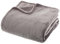 Atmosphera - Plaid uni en Flanelle - Gris 180x230 cm