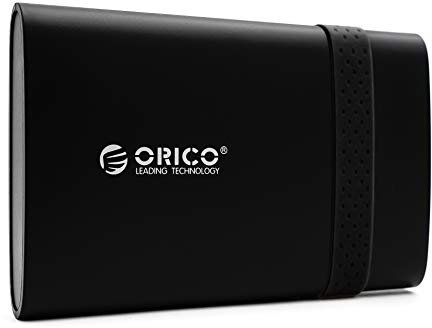 Orico 1TB USB 3.0 tragbare Externe Festplatte 2,5 Zoll 2538U3 Portable HDD Geschenk zu Weihnachten für Fotos smart TV PC Laptop Computer ps4 ps5 Xbox kompatibel mit Windows Mac OS Linux - schwarz