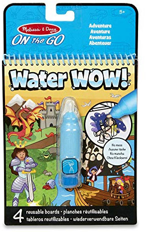 Melissa & Doug Water Wow! für unterwegs Wiederverwendbarer Aktivitätenblock zum Ausmalen mit Wasser – Abenteuer