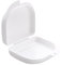 Healifty Prothesen Box Retainer Box Zahnspangendose Zahnprothesendose mit Loch für Dental Mundschutz (weiß)