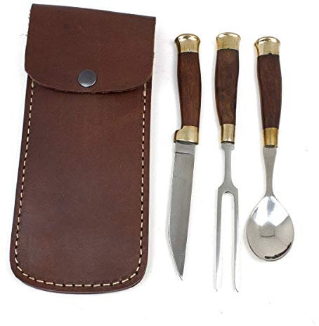 Vehi Mercatus Mittelalter Besteck mit Lederscheide