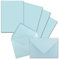 25x Briefpapier-Sets DIN A5 mit C6 Briefumschlägen - Hellblau - Nassklebung (Blau) - mattes Schreibpapier mit Kuverts - FarbenFroh by GUSTAV NEUSER