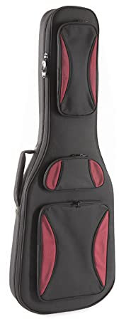 Fame Elektrische Gitarrentasche Urban Gigbag - Strapazierfähig mit Weichem Innenfutter, Polsterung, Halsstütze, Zubehörfächern & Gepolstertem Griff - Ideal für E-Gitarren