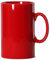 Smilatte 850ml Extra große Keramik Kaffeetasse, M017 Classic Porzellan Boss Super Gross Tasse Big Teetasse mit Griff für Büro und Zuhause, Rot