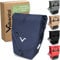 Valkental® Große & wasserdichte Gepäckträgertasche [28L] Abschließbare Befestigung [PVC frei] Fahrradtasche für Gepäckträger mit großen Reflektoren - Inkl. Tragegurt & Innenfächer - Geprüfte Qualität