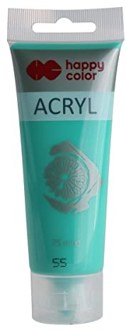 Happy Color Peinture acrylique pour plastique 75 ml, émeraude