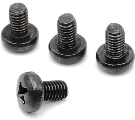 ReplacementScrews Rear License Plate Screws Compatible with Audi Q7 - Stainless Steel - Black Oxide (Pack of 4)