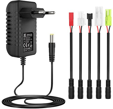 melasta Intelligentes 2.4V 3.6V 4.8V 6V 7.2V 8.4V 9.6V 10.8V 12V NIMH/NICD Ladegerät für 2-10S RC akku (Compatible with Tamiya/Mini Tamiya/SM-2P/JST/HuanQi)