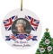Pisamhid London Weihnachtsbaumschmuck | 2022 Weihnachtsdekoration Gedenkanhänger - Erinnerungsgeschenk der Acrylkönigin für Memorial Par Supplies