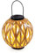 Esotec Solar Metall Lichtkugel Sandra, 21cm, zum Stellen oder als Hängeleuchte, Rattan Optik, Solarkugel, LED-Solarleuchte, Kugelleuchte, Solarleuchte Außenbereich, wetterfest, außen, outdoor, 102848