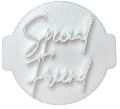 The Cookie Cutter Hub Special Friend Embosser No 78/Stamp for Cupcakes Fondant Icing Clay Cake Baking Decoration