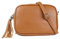 1990s Bolso bandolera mujer pequeño de piel, bolso de hombro de cuero auténtico, bolso mensajero Marrón