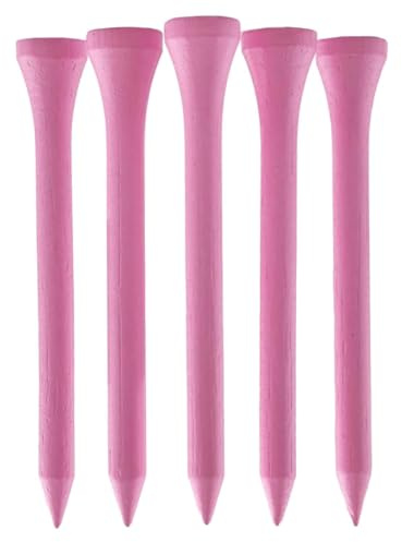 TH Golf Bamboo Golf Tees 70mm | Pack of 50 & 100 | Multiple Colour Options | Premium Eco Friendly Sustainable Durable Bamboo Golf Tees