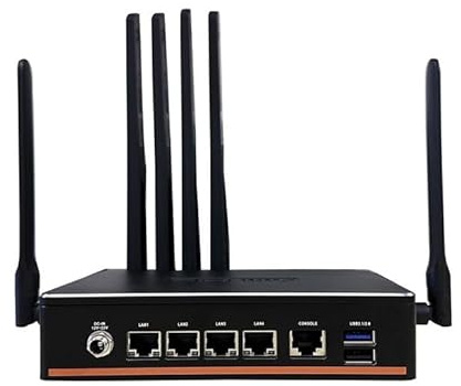 PICOPC Fanless Firewall Micro Appliance/Mini PC/Firewall Router, N5105 Processor (4 Kerne 4 Gewinde), 16GB DDR4 | 256GB SSD | 4 LAN i211 | 5G CPE | SD-WAN Security Gateway mit TPM 2.0 (5G)