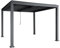 Pergola HWC-L46, Gartenpavillon Lamellen-Pavillon, 11cm-Aluminium-Gestell, Regenrinne sturmfest, 3x3m - anthrazit