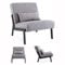 Mingone Sessel Lounge Modern Einzelsessel mit Rückenlehne Loungesessel Design Cocktailsessel Relax Sessel mit Kissen Bequemer Polstersessel für Wohnzimmer Schlafzimmer Balkon, Grau