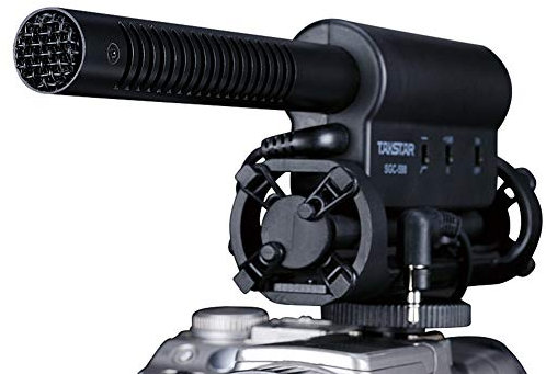 Takstar Camera Microphone, SGC-598 Super Cardioid Condenser Mic, 3.5mm Jack External Mini Shotgun Microphones for Vlog Video Studio DSLR Camera Film Production Recording