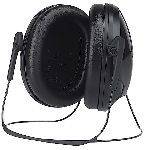 AOUTACC Taktische Schieß-Ohrenschützer, hinten montierte Kopfhörer mit Geräuschunterdrückung, Schieß-Gehörschutz, Ohrenschützer für taktische Spiele, Baustelle, Jagd, schwarz, Schwarz , One size