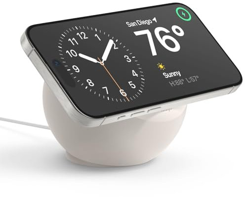 elago MS2 Charging Stand Compatible with MagSafe Charger - Premium Silicone Stand Compatible with iPhone 17, 16, 15, 14, 13, 12 Series [Charger Not Included] (Stone)